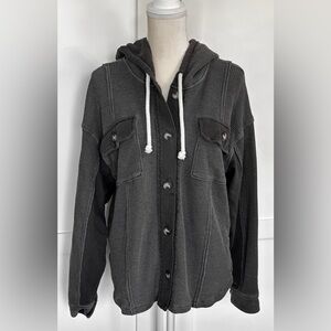 American Eagle Outfitters Charcoal Utility Jacket